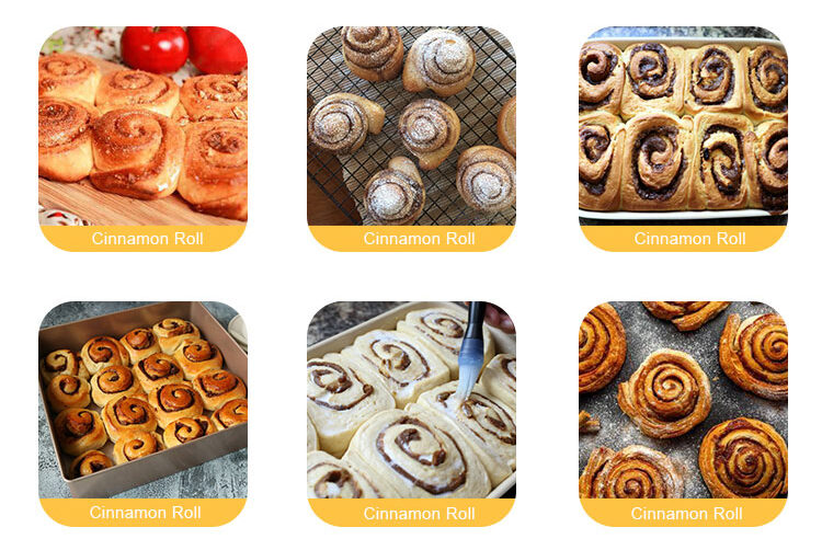 SY-860 Automatic cinnamon roll bread making machine prodcution line